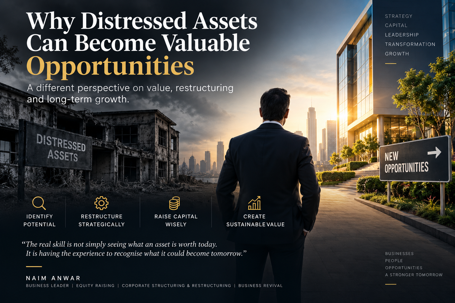 Distressed assets becoming valuable opportunities through corporate restructuring